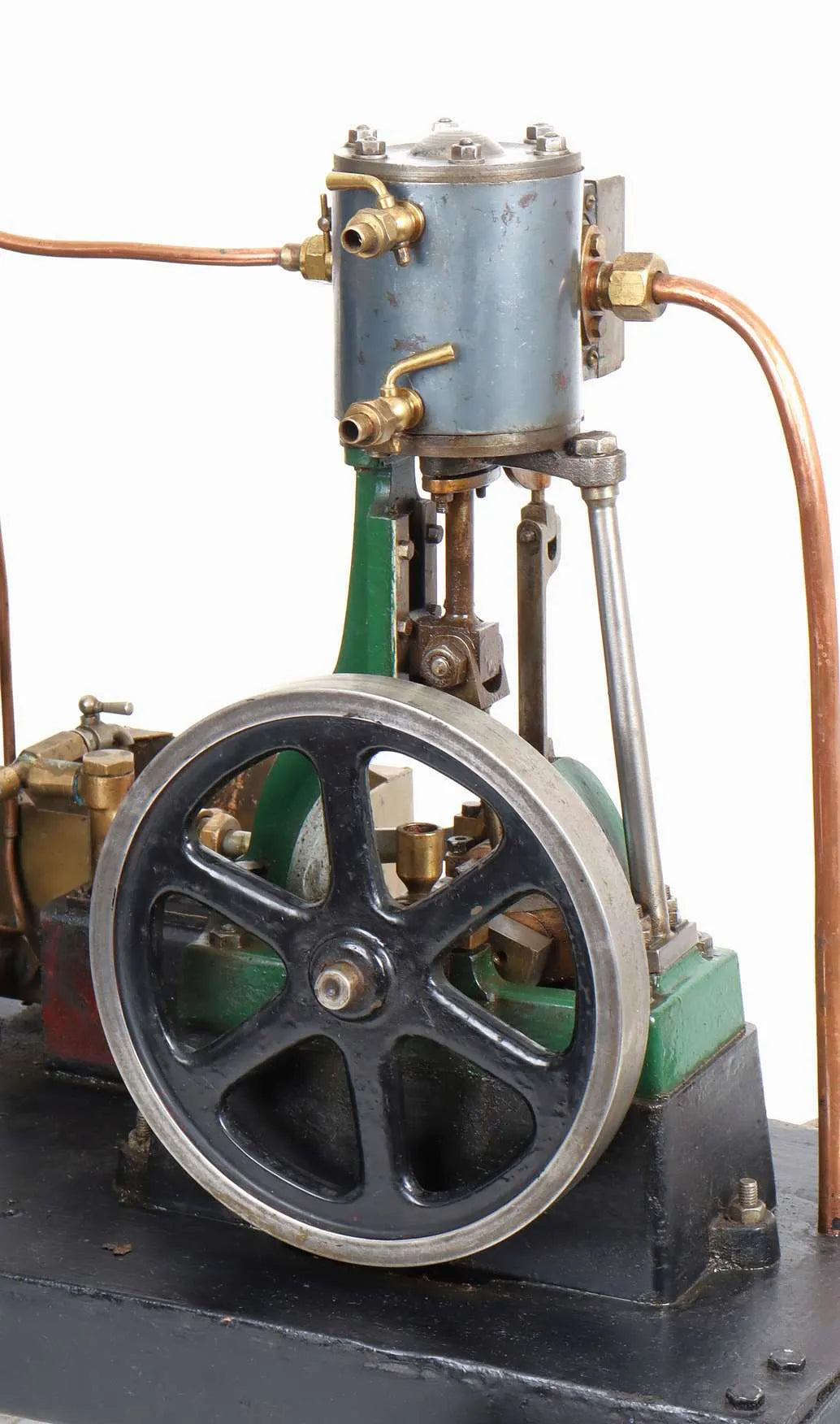 Stuart No.1 with vertical boiler on iron-wheeled trolley