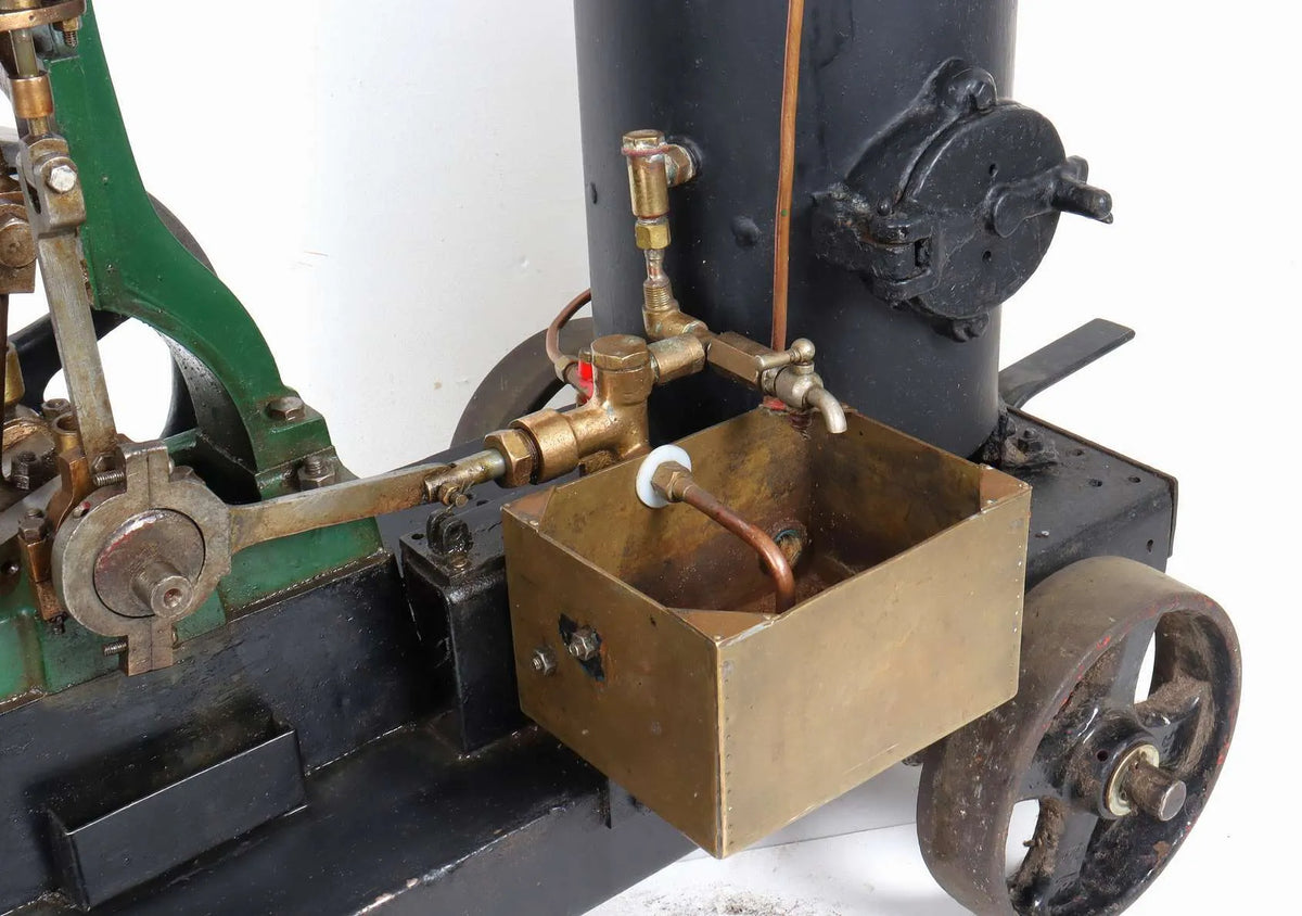 Stuart No.1 with vertical boiler on iron-wheeled trolley