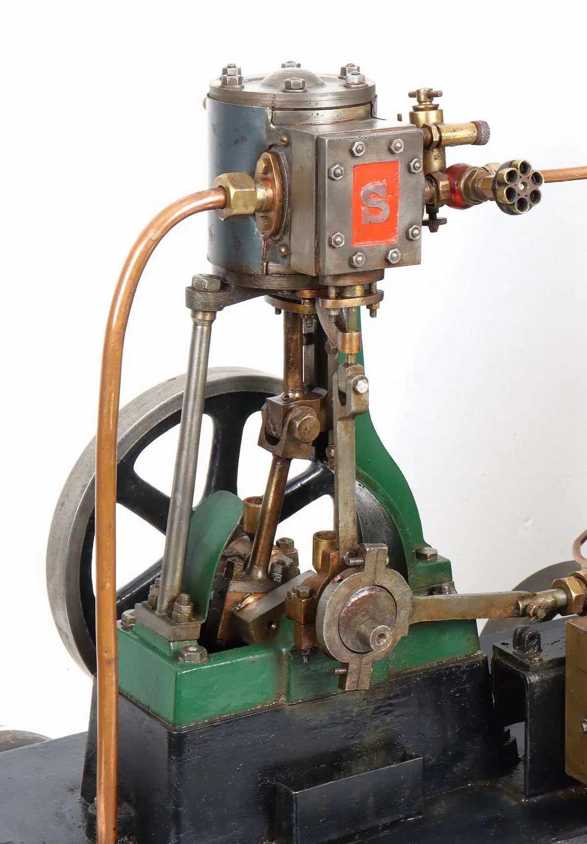 Stuart No.1 with vertical boiler on iron-wheeled trolley
