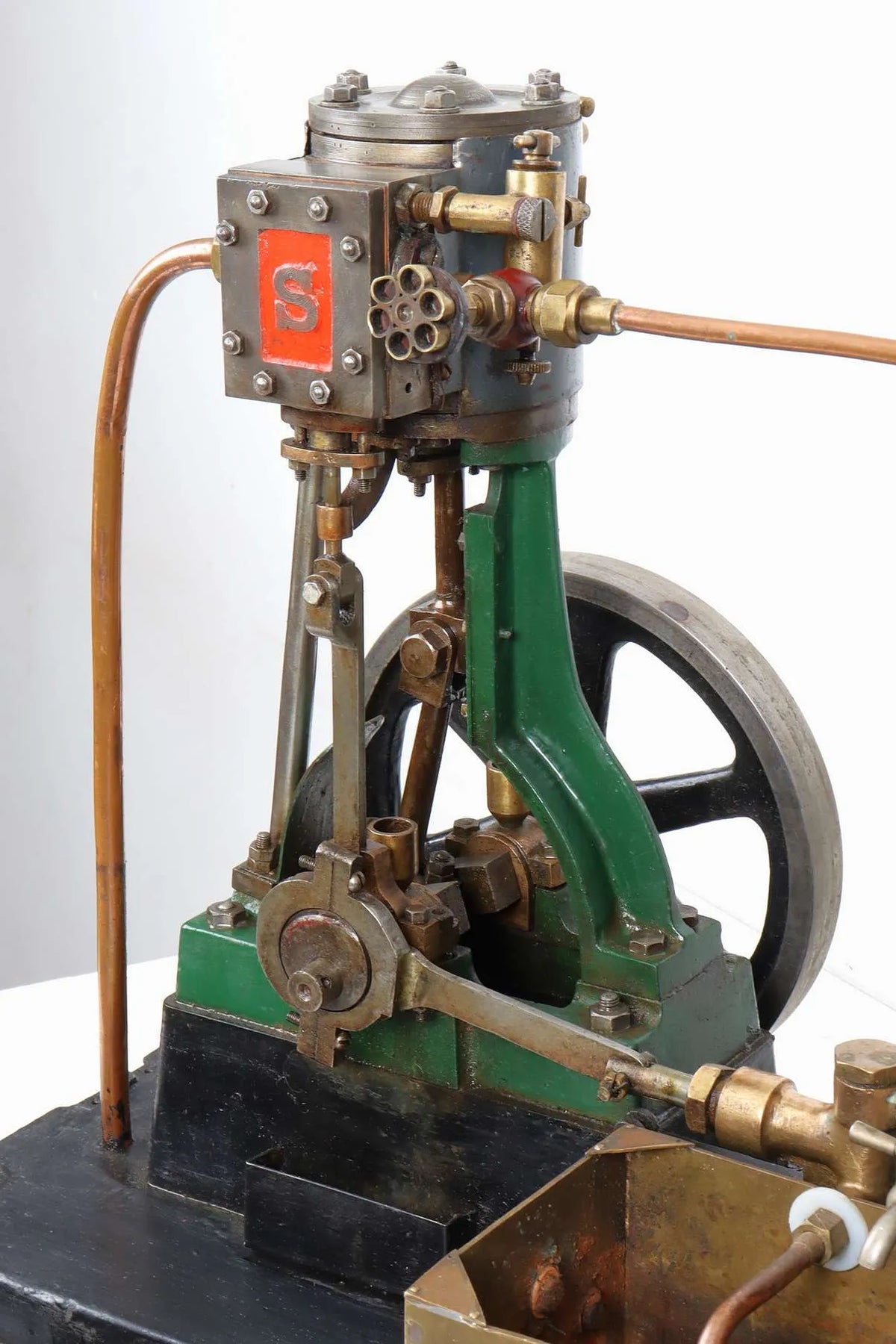 Stuart No.1 with vertical boiler on iron-wheeled trolley