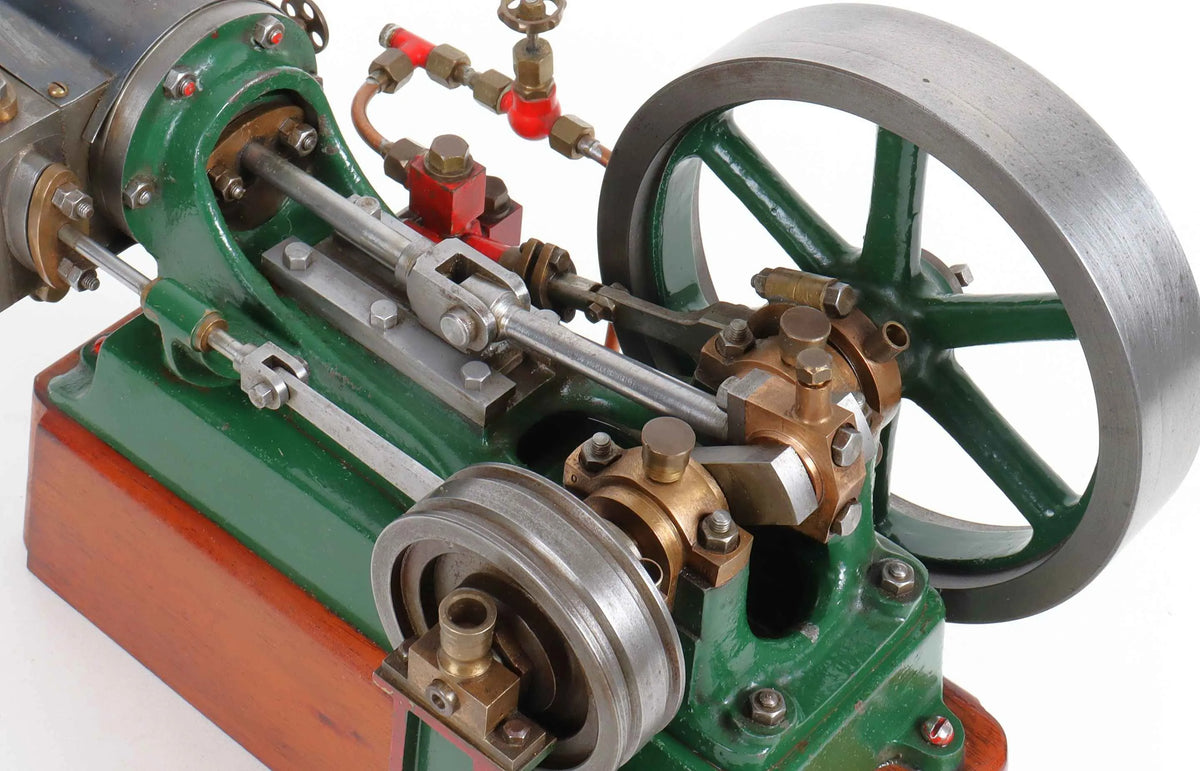 Stuart No.9 horizontal mill engine with boiler feed pump