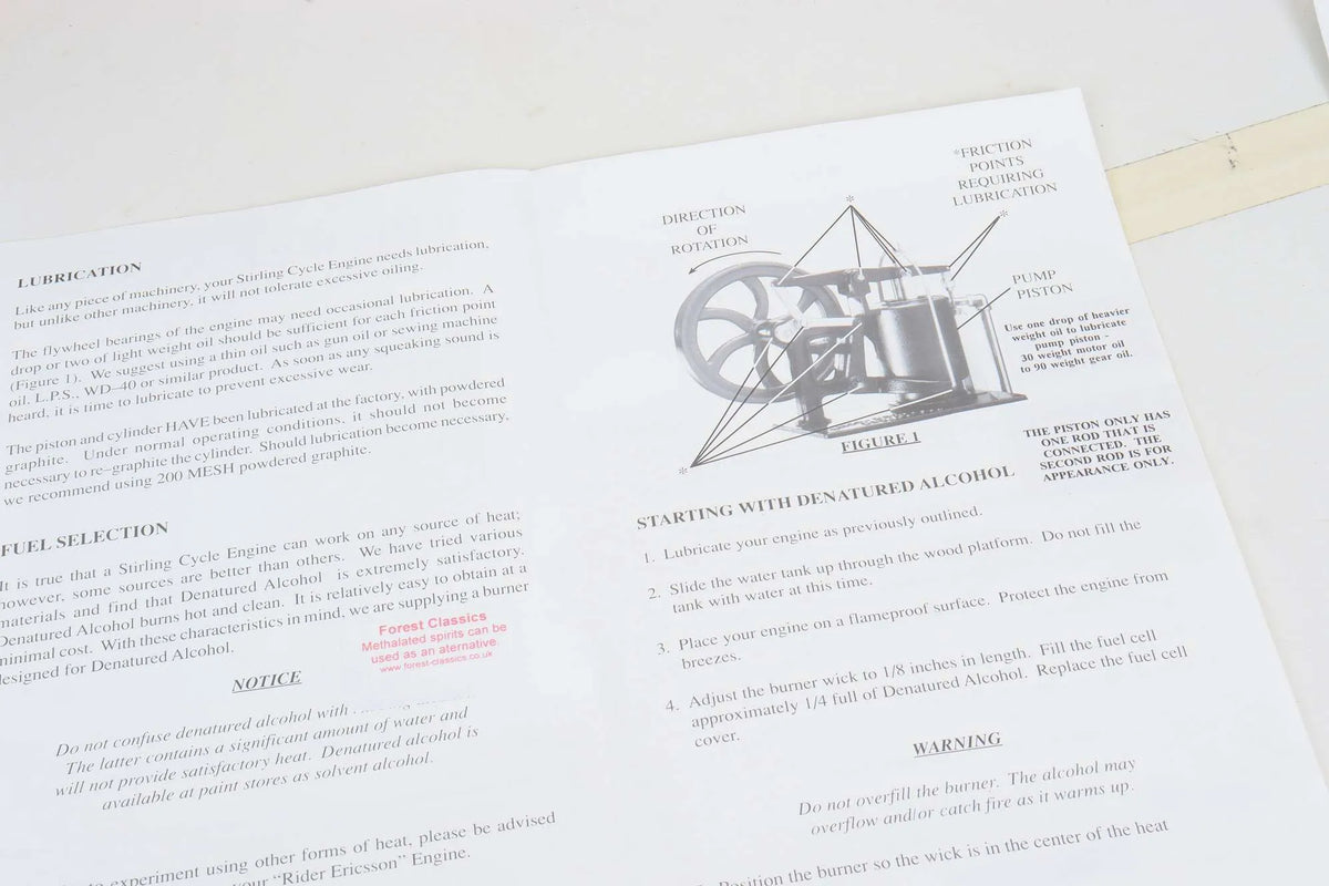 PM Research Rider Ericsson hot air engine
