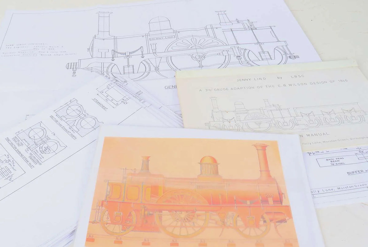 3 1/2 inch gauge "Jenny Lind" chassis, boiler & castings