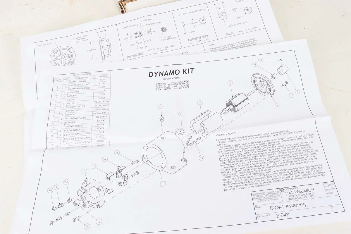 P.M.Research dynamo kit