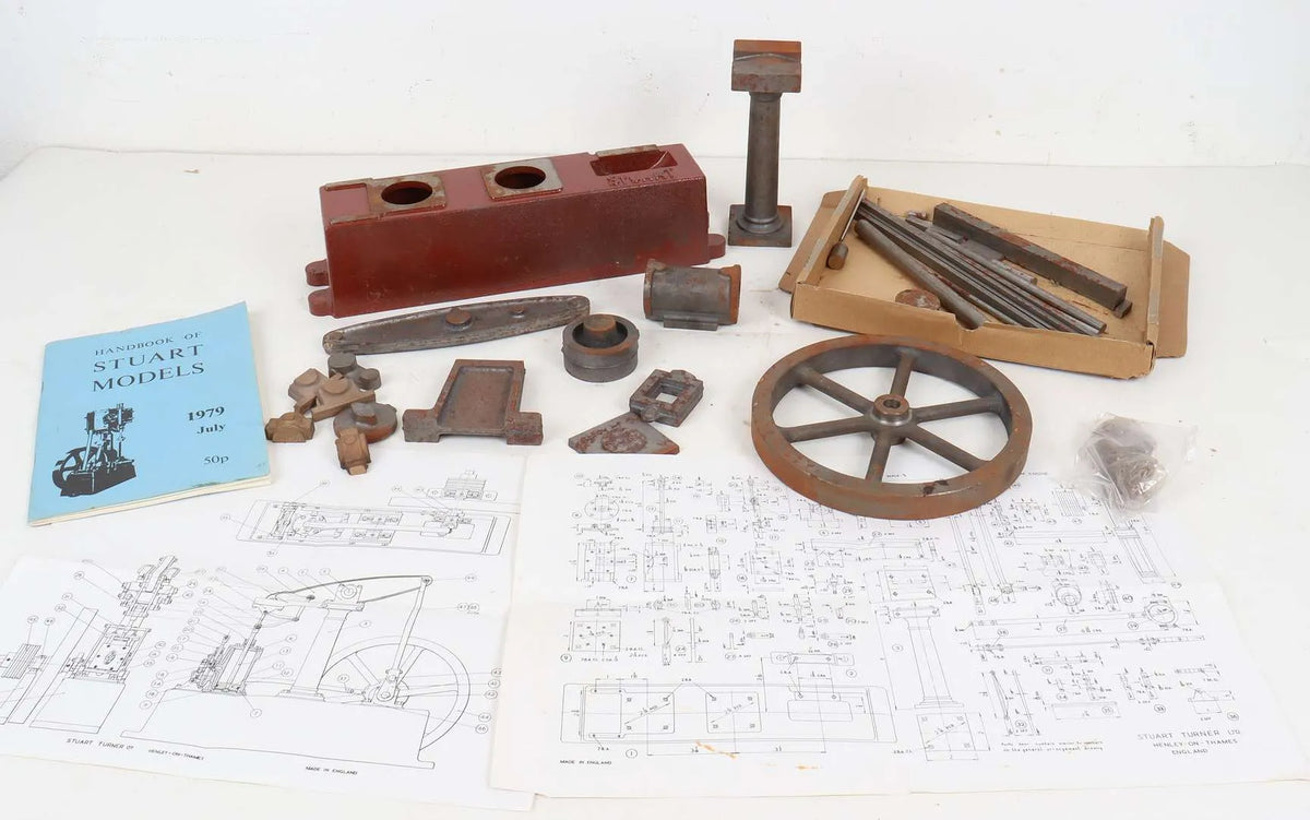 Stuart beam engine castings