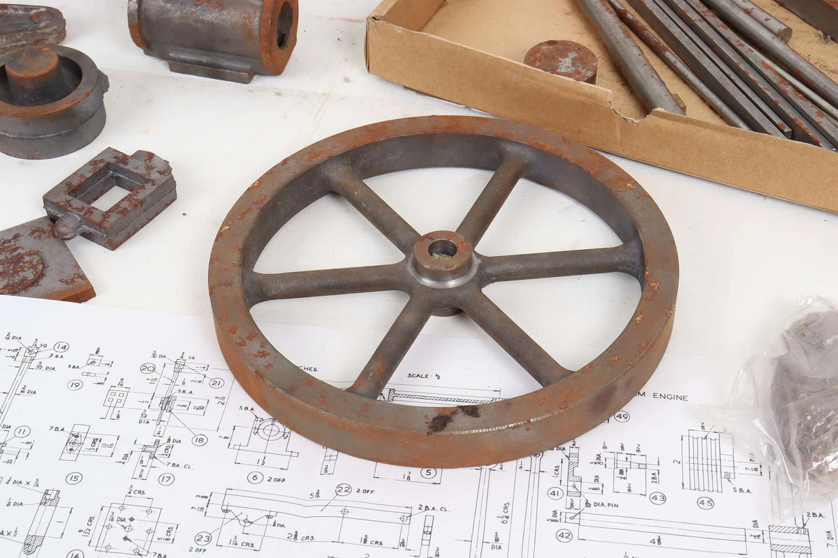 Stuart beam engine castings