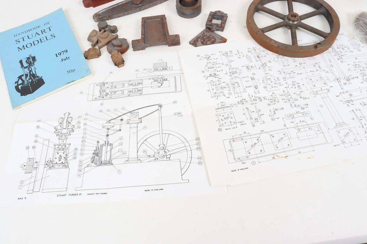 Stuart beam engine castings
