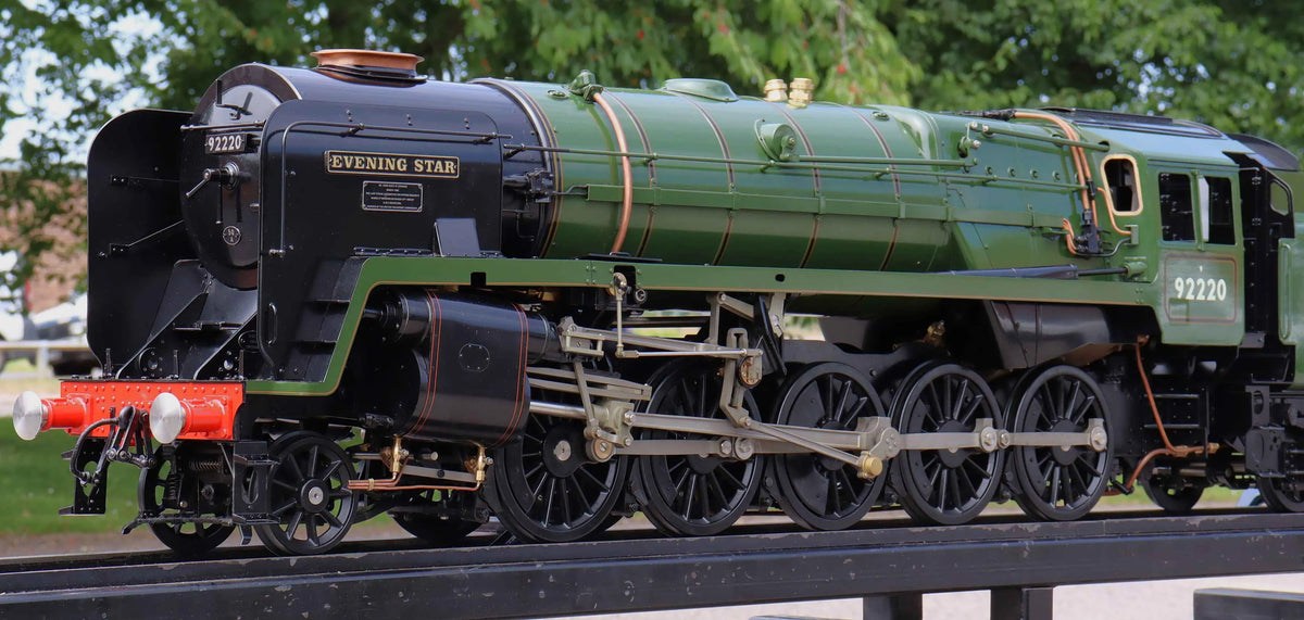 New, unsteamed 5 inch gauge BR 9F 2-10-0 "Evening Star"