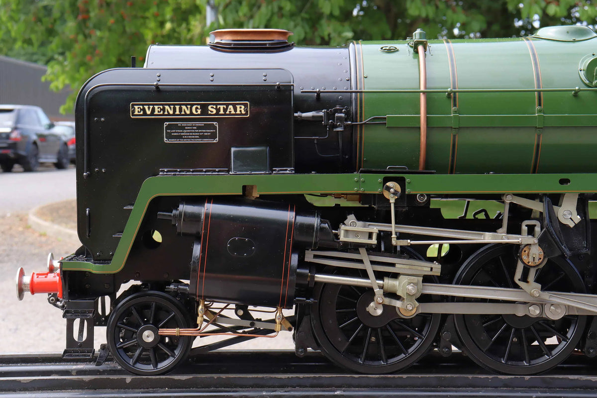 New, unsteamed 5 inch gauge BR 9F 2-10-0 "Evening Star"