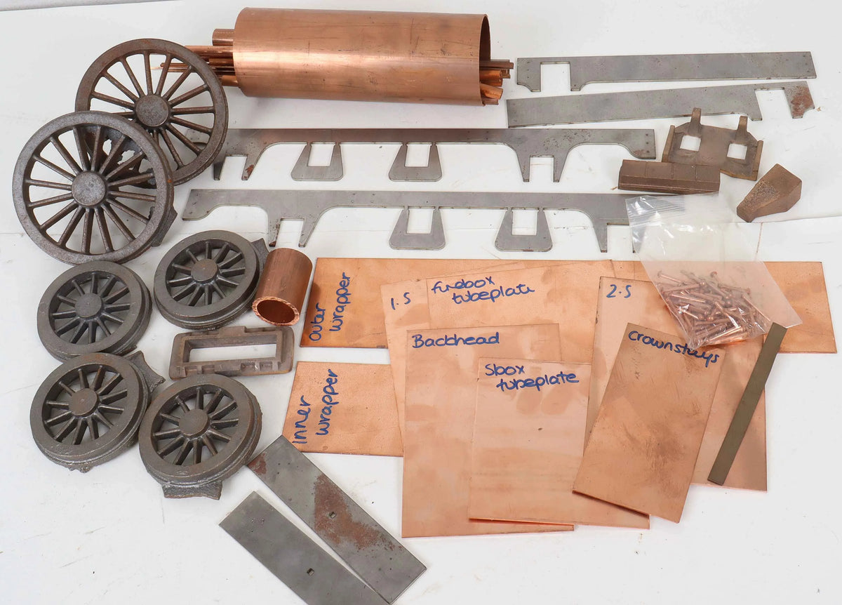 3 1/2 inch gauge "Jenny Lind" frames, castings, boiler kit