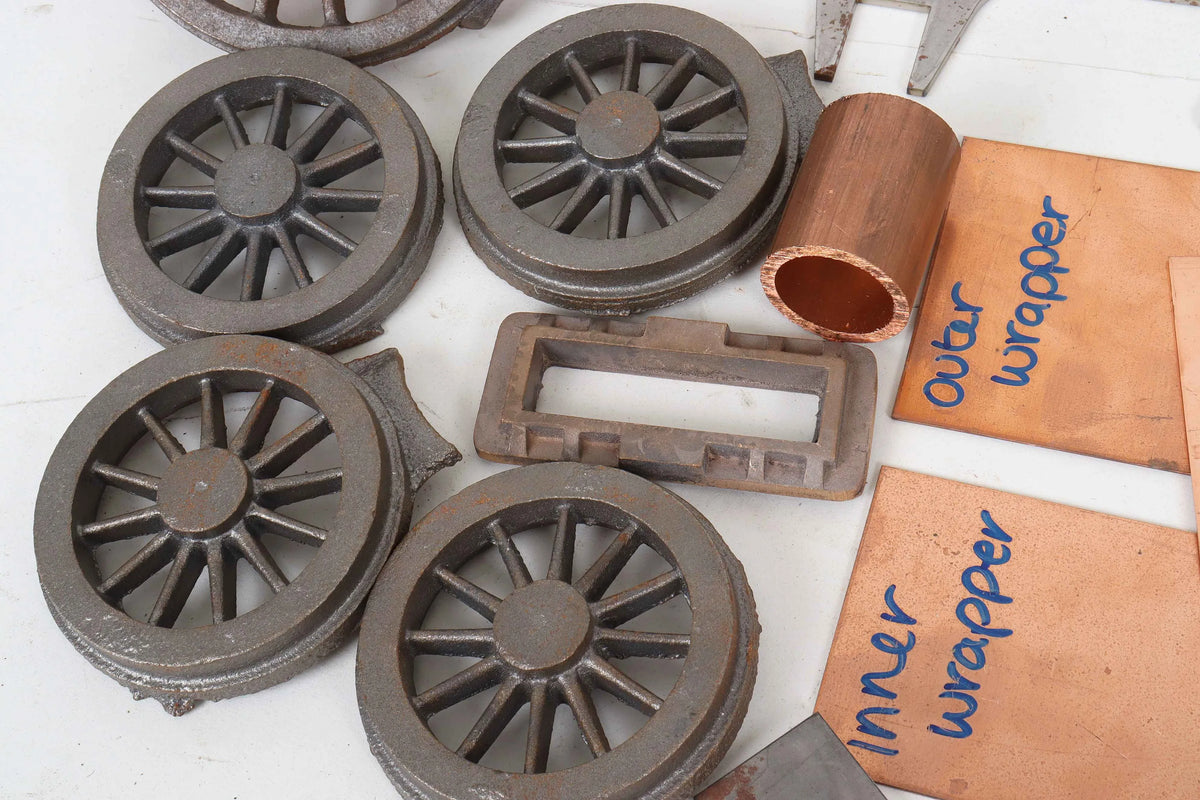 3 1/2 inch gauge "Jenny Lind" frames, castings, boiler kit
