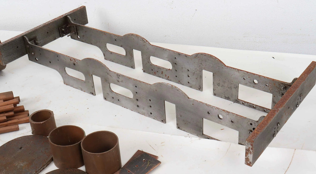 5 inch gauge Neilson 0-4-0ST frames and flanged boiler parts