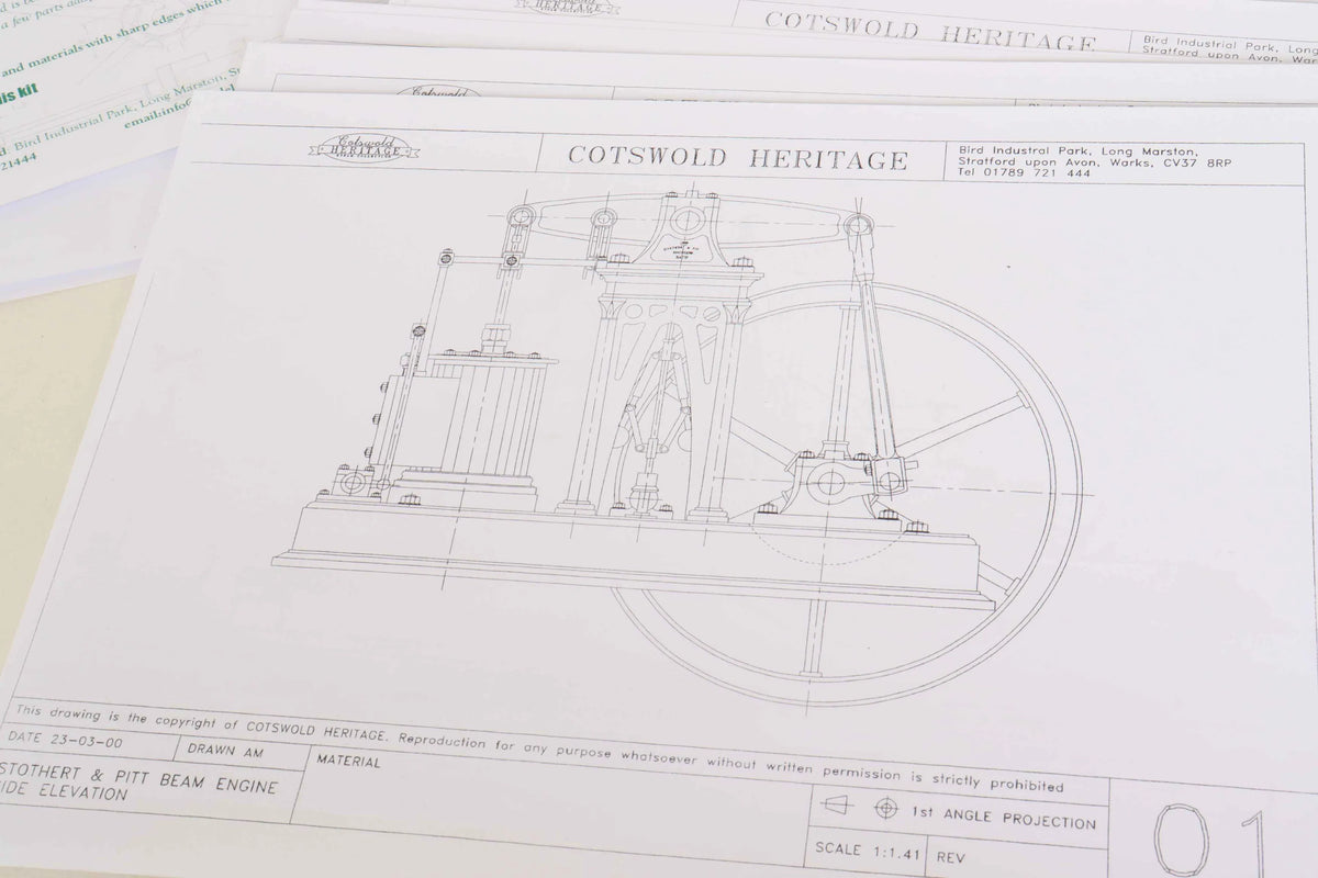 1 inch scale Stothert & Pitt beam engine