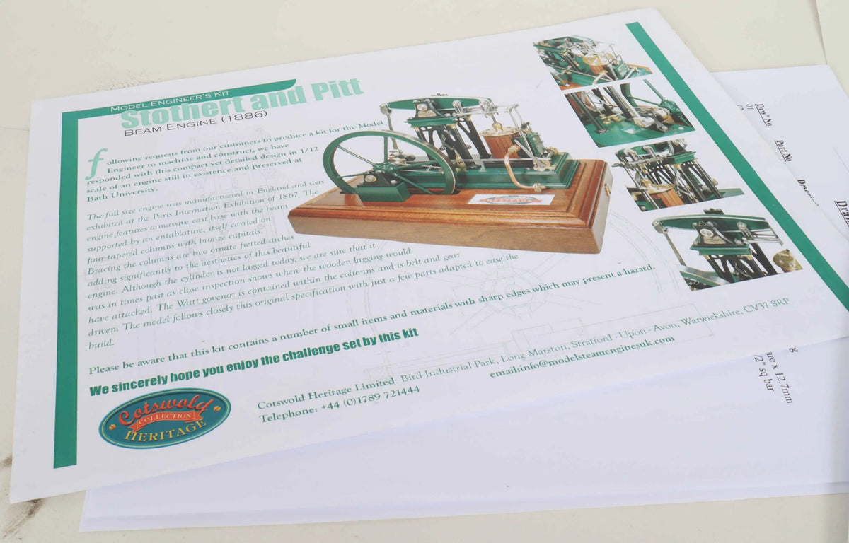 1 inch scale Stothert & Pitt beam engine