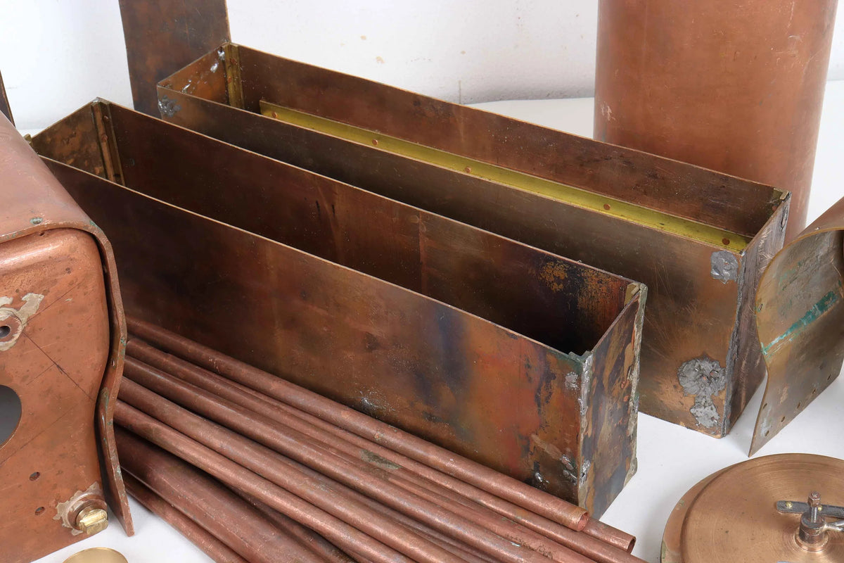 Quantity boiler material, flanged plates, fittings