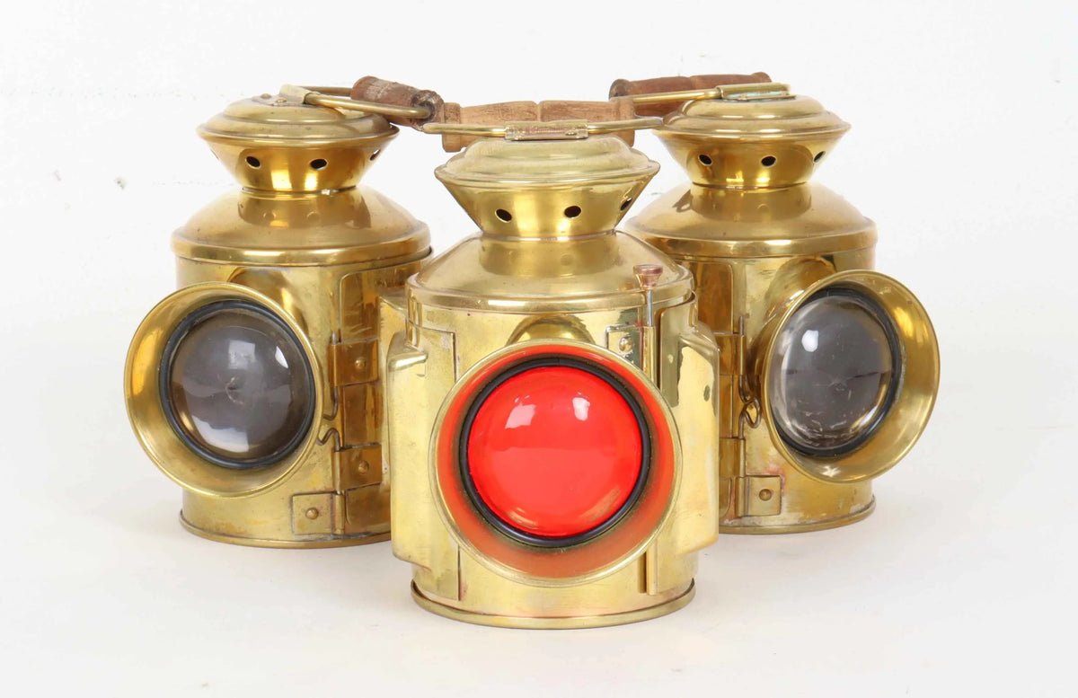 Set of 4 inch scale traction engine lamps