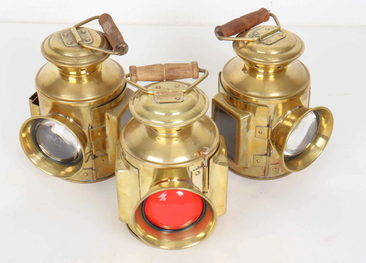 Set of 4 inch scale traction engine lamps