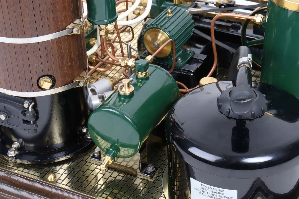 York-Bolton gas-fired steam plant in fitted case