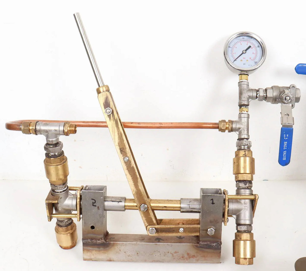 Stuart 5A vertical engine with pump