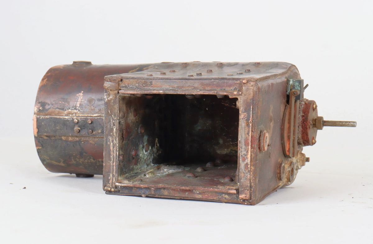 Three small locomotive boilers