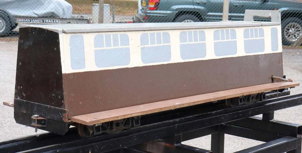 5 inch gauge braked bogie riding truck with footboards