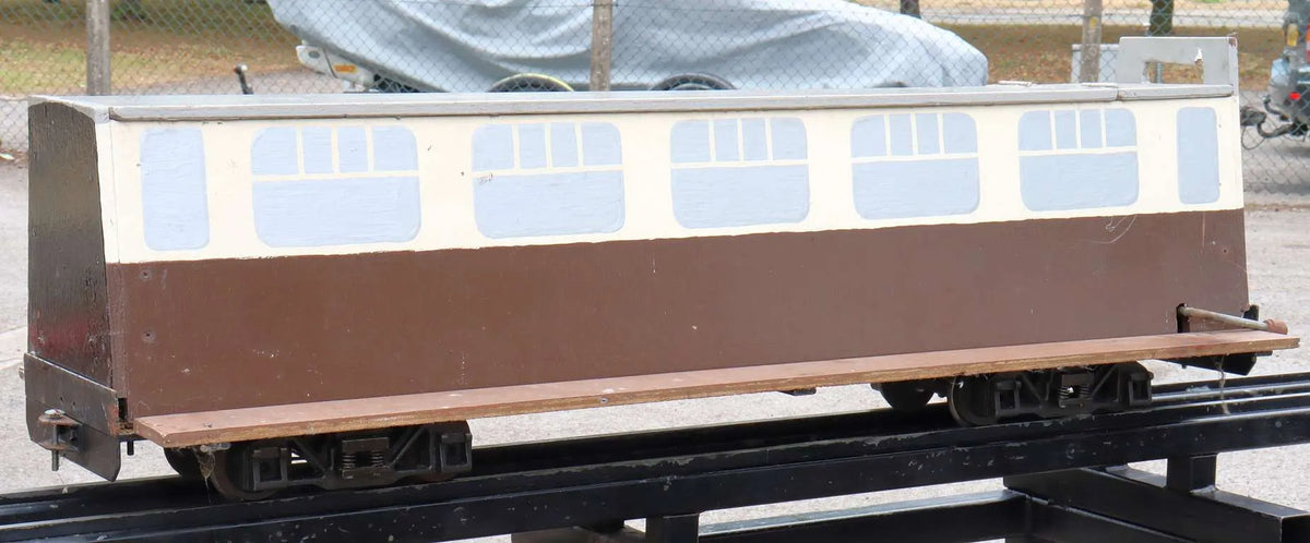 5 inch gauge braked bogie riding truck with footboards