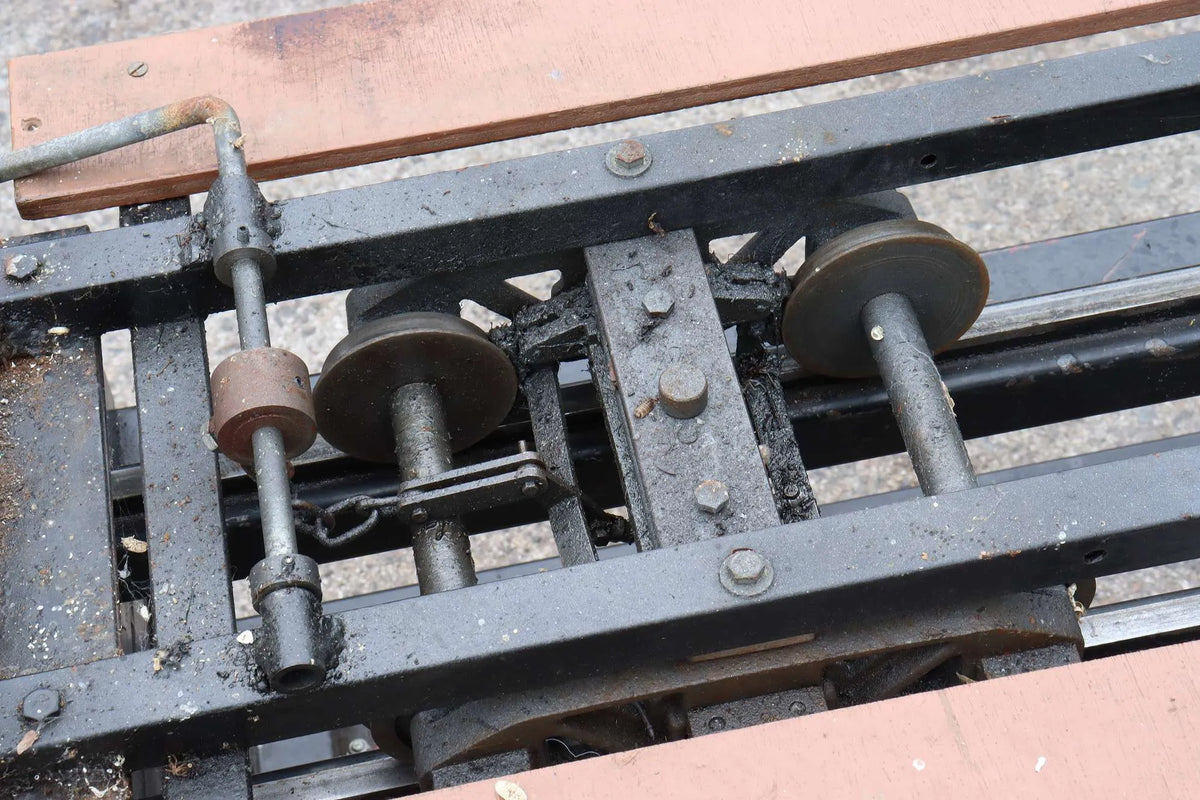 5 inch gauge braked bogie riding truck with footboards