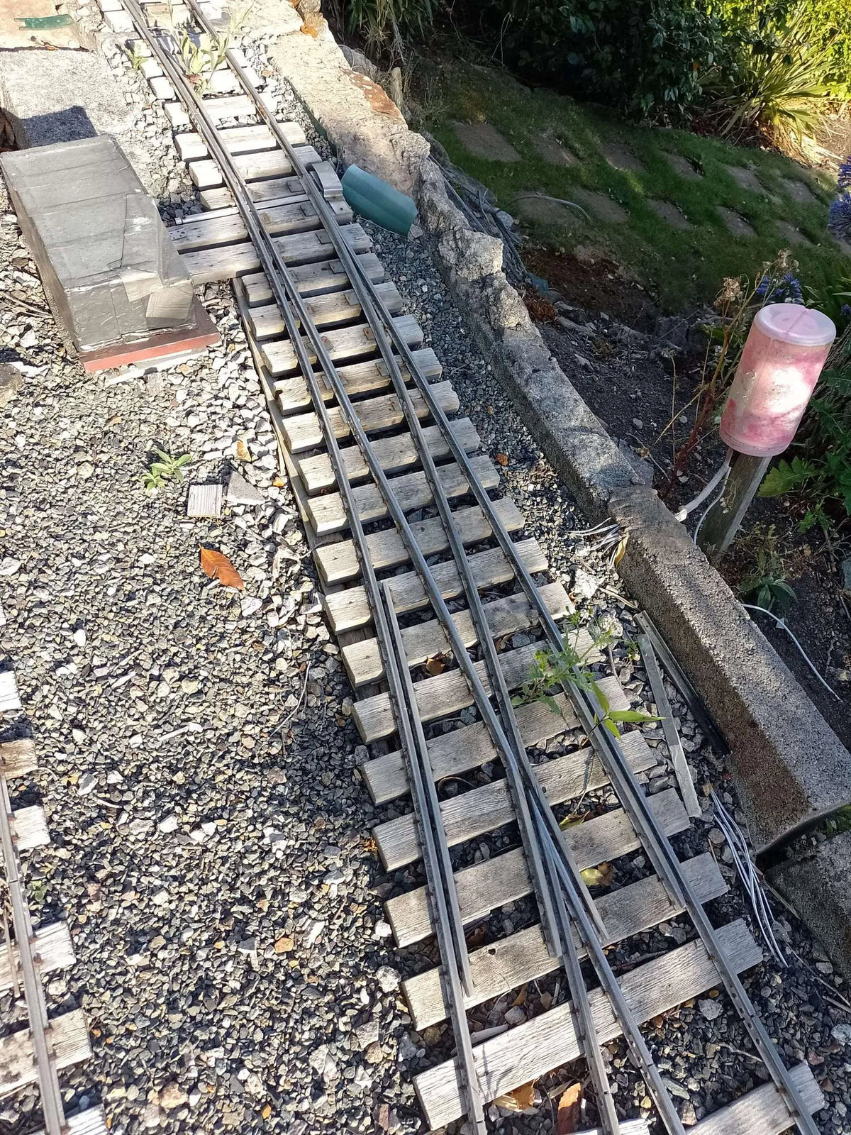 5 inch gauge railway including track, rail, turnout, double slip, turntable