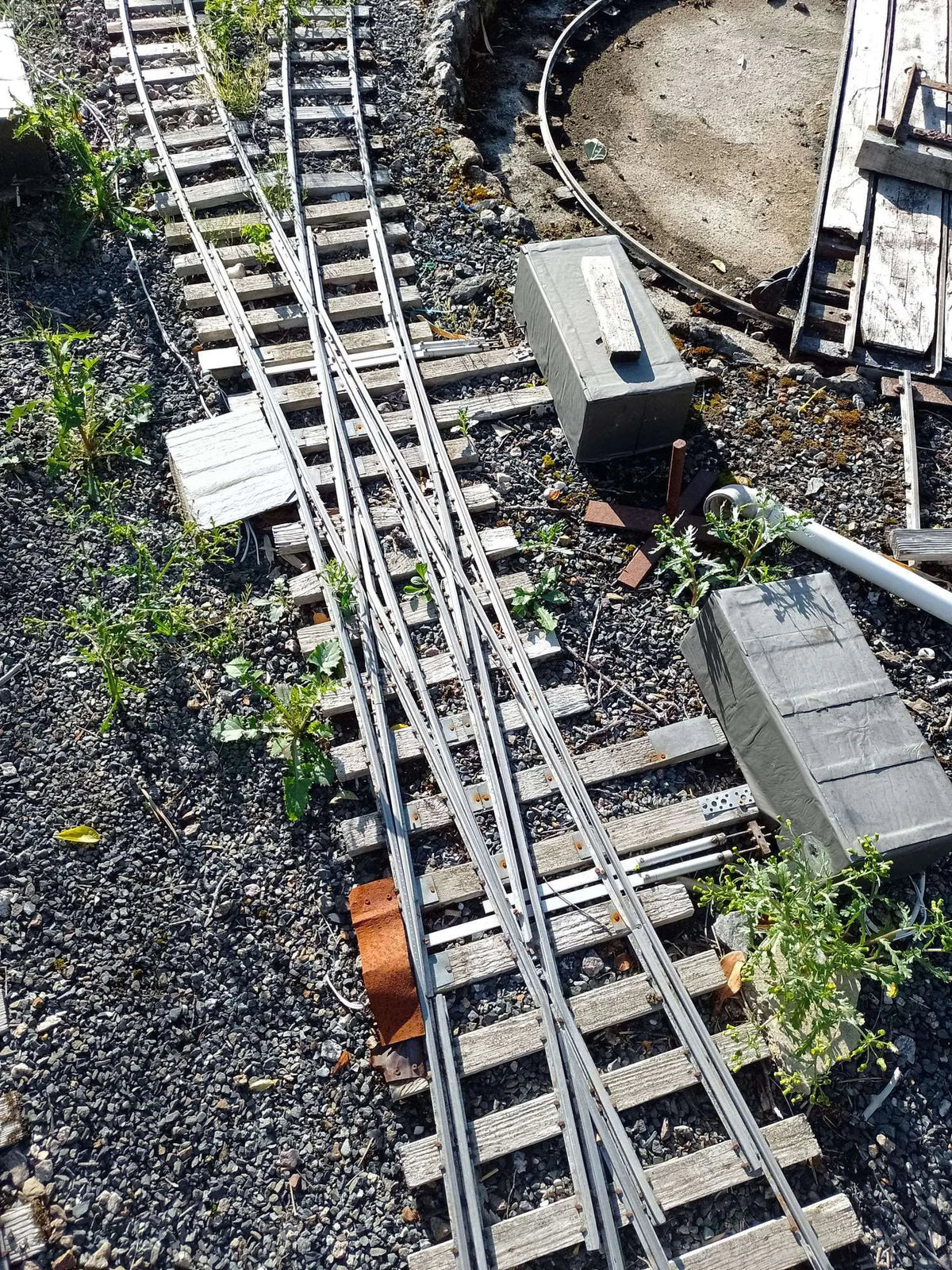 5 inch gauge railway including track, rail, turnout, double slip, turntable