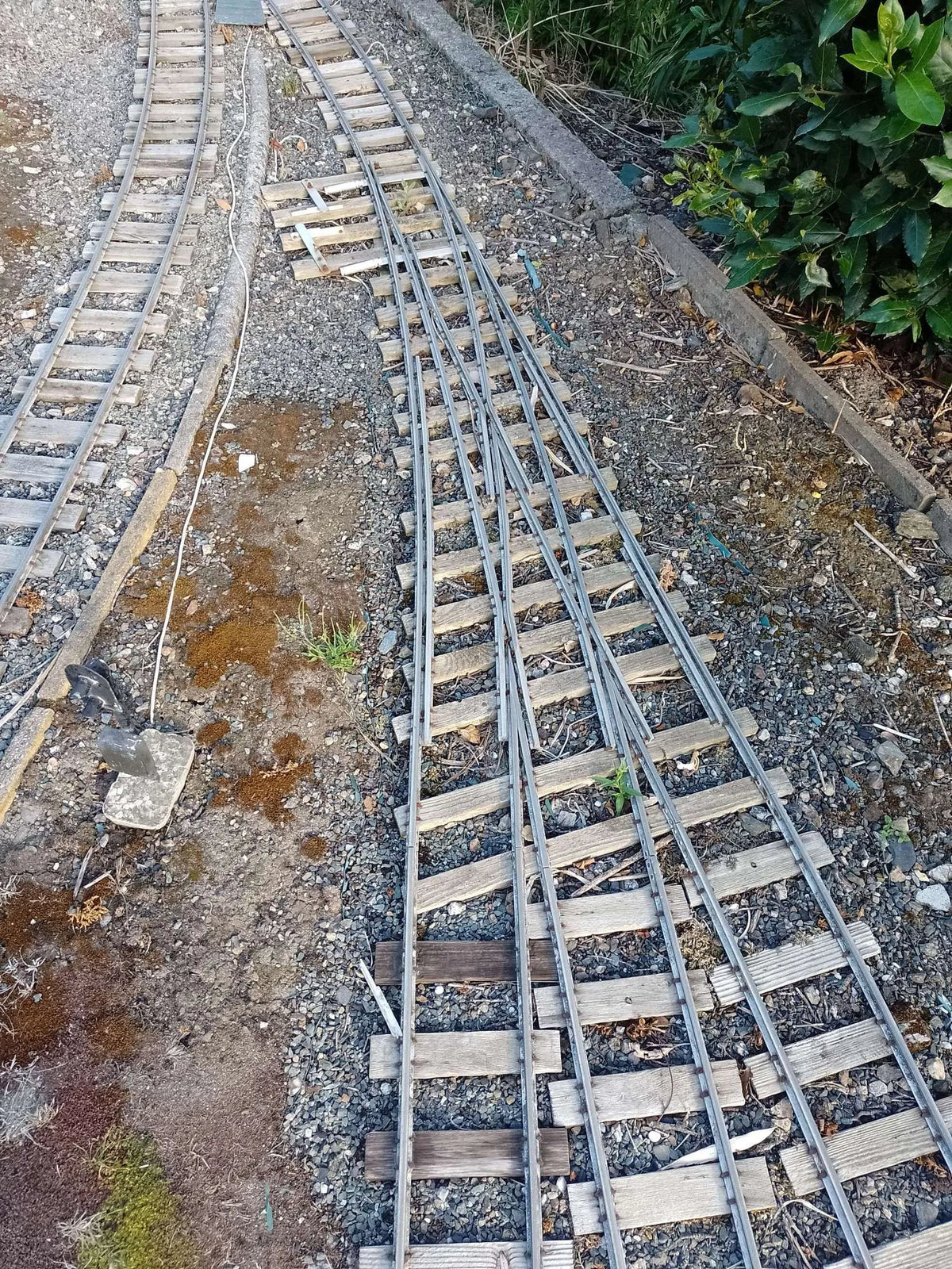 5 inch gauge railway including track, rail, turnout, double slip, turntable