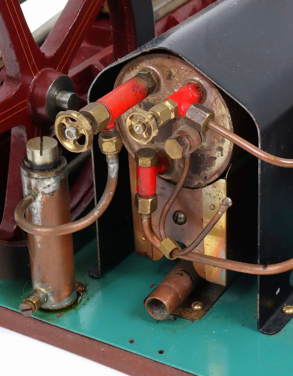 Horizontal mill engine with boiler