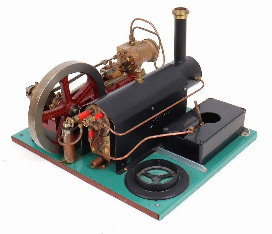 Horizontal mill engine with boiler