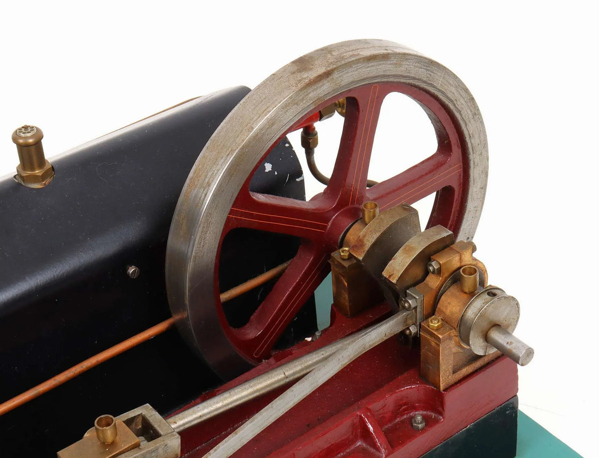 Horizontal mill engine with boiler