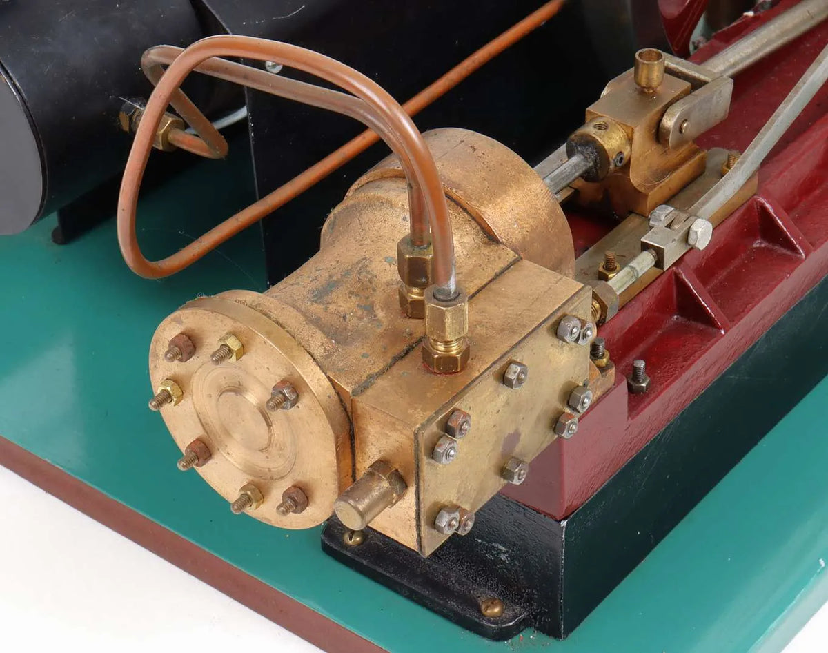 Horizontal mill engine with boiler