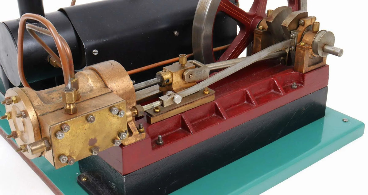 Horizontal mill engine with boiler