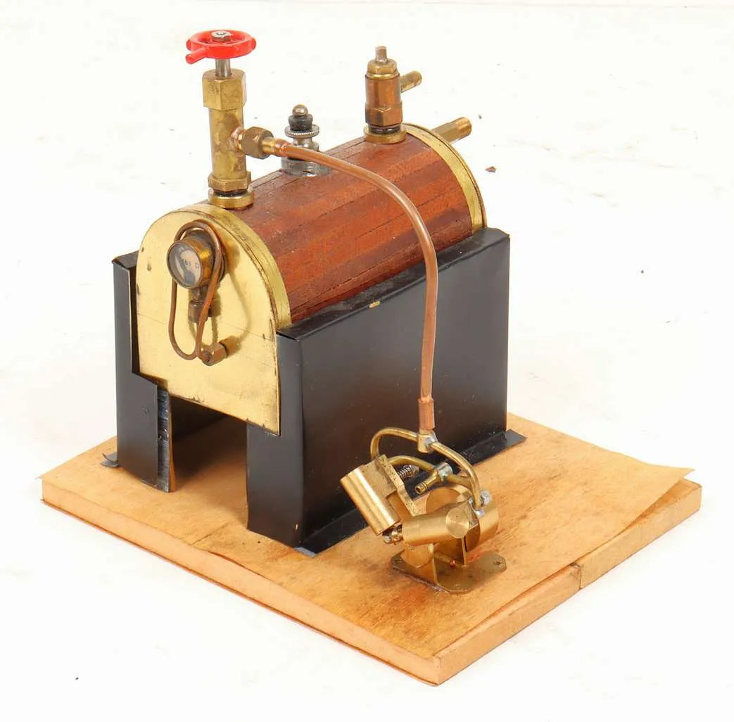 V-twin oscillating engine steam plant