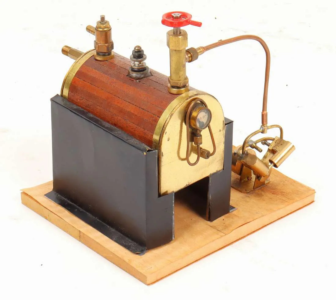 V-twin oscillating engine steam plant