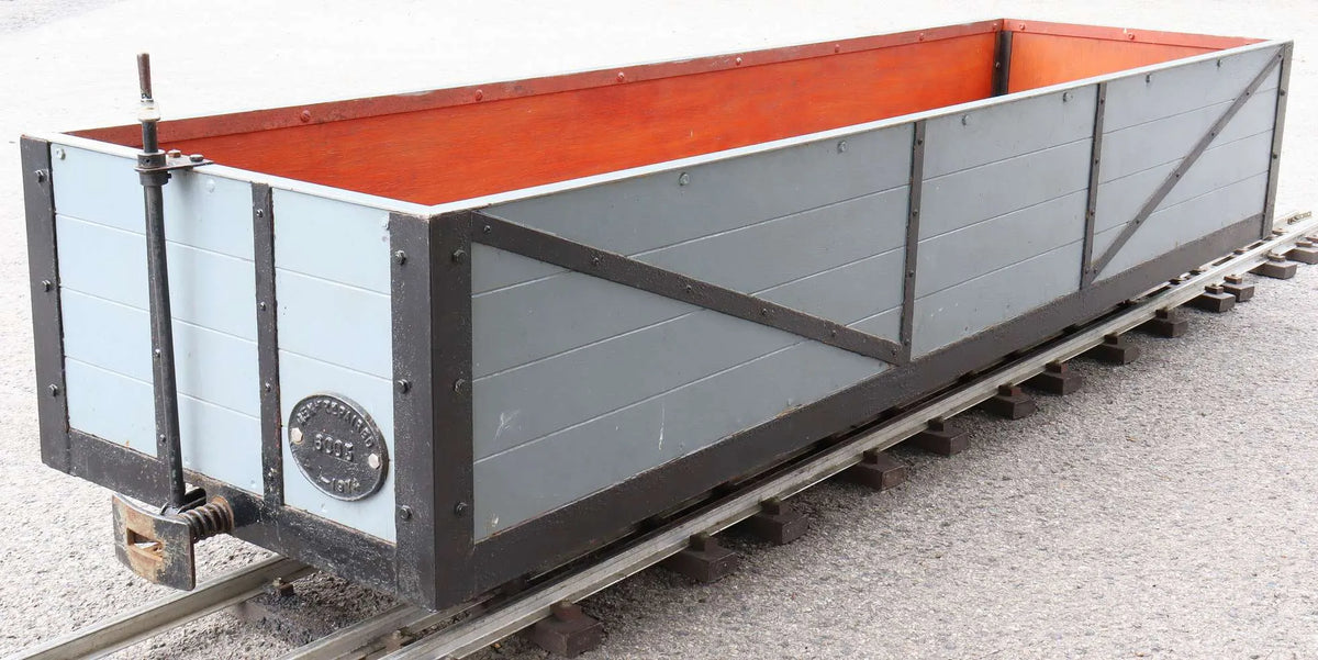 7 1/4 inch narrow gauge bogie plank wagon