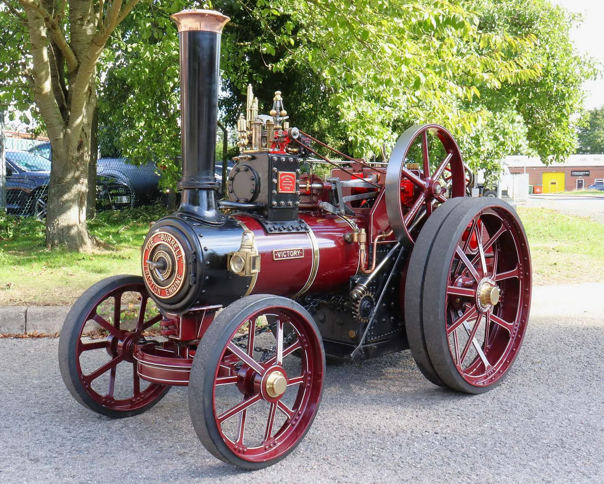 4 inch scale Burrell 6nhp agricultural engine with driving truck