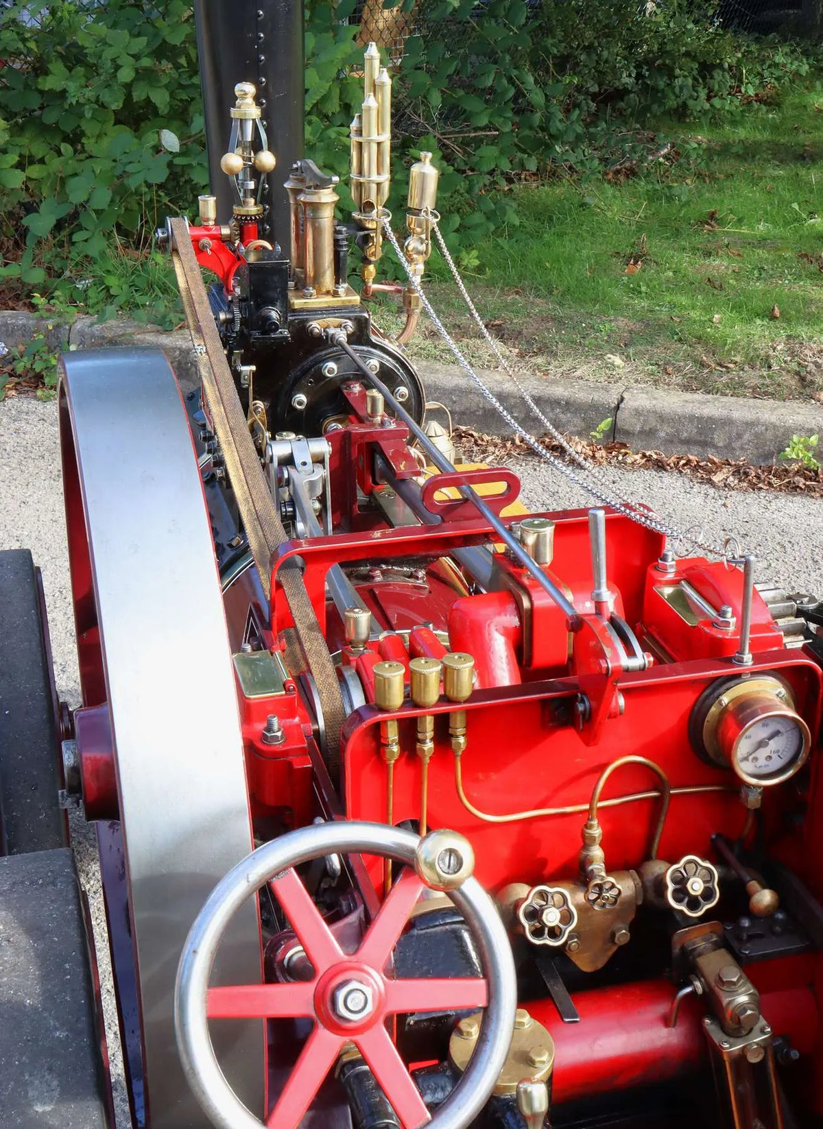 4 inch scale Burrell 6nhp agricultural engine with driving truck