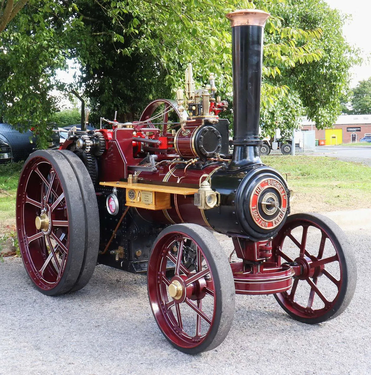4 inch scale Burrell 6nhp agricultural engine with driving truck