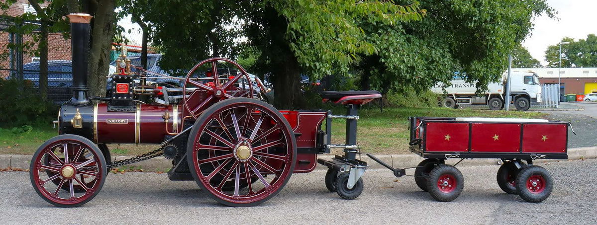 4 inch scale Burrell 6nhp agricultural engine with driving truck
