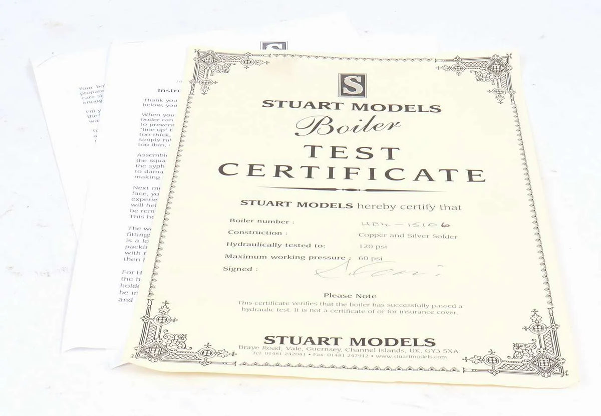 Stuart HB4 boiler