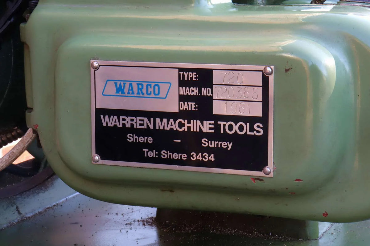 Warco 720 lathe