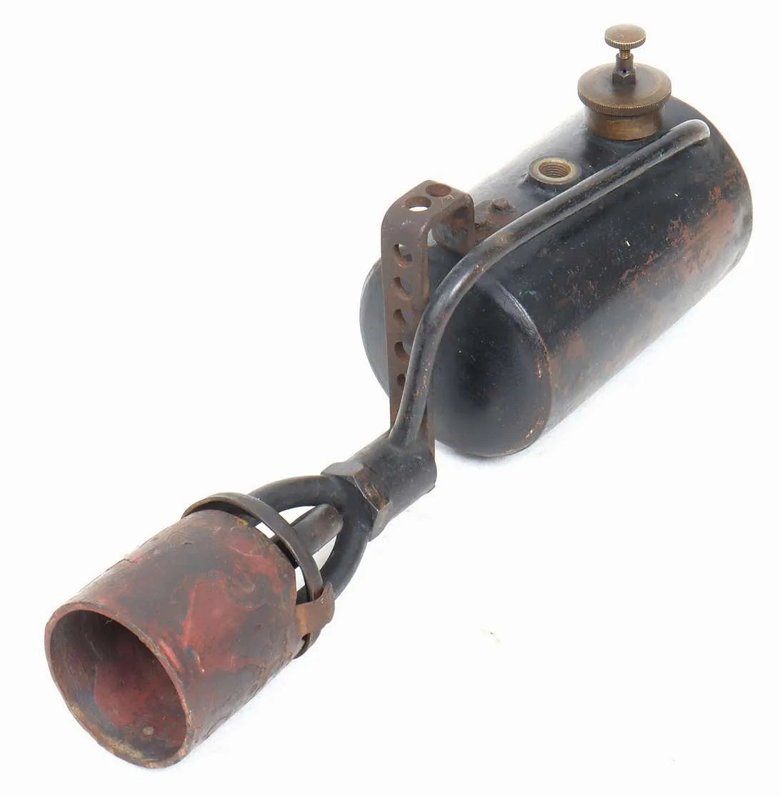 Pair of Stuart paraffin blowlamps