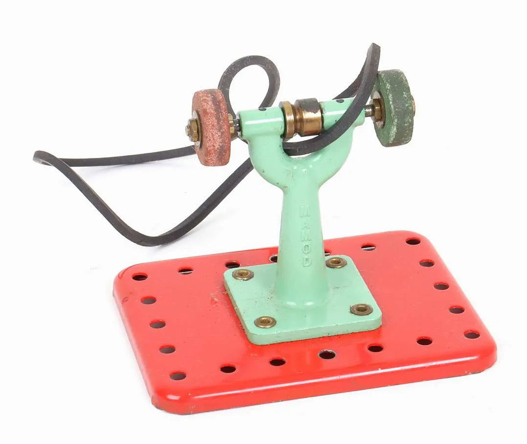 Mamod power press, miniature grinding machine and SEL model fan