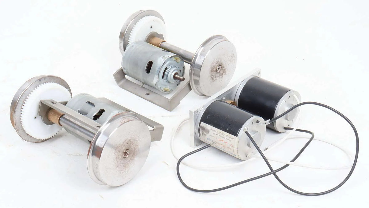 Pair of 5 inch gauge wheelsets with motors