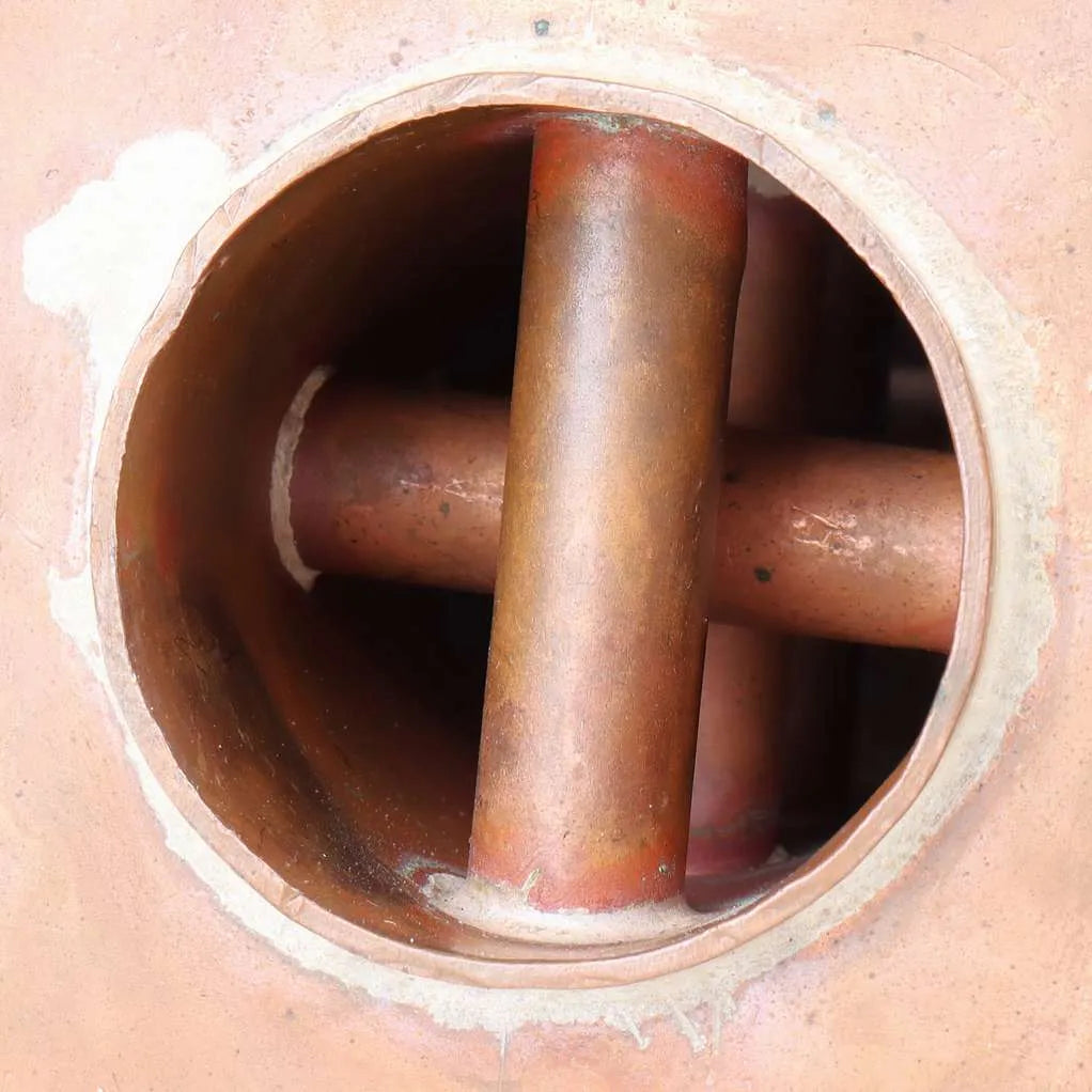Horizontal cross tube boiler