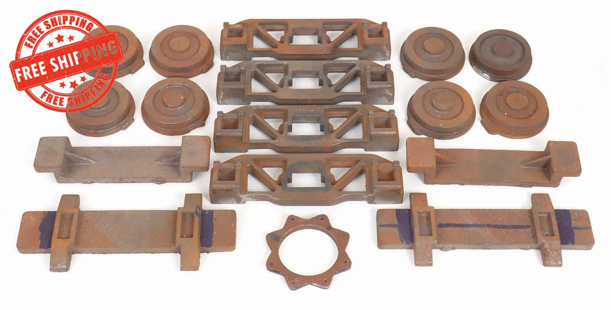 Pair of 3 1/2 inch gauge bogie castings