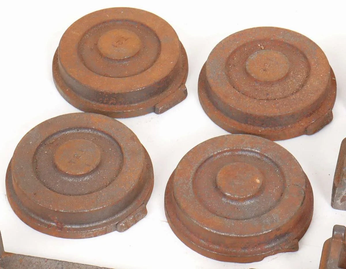 Pair of 3 1/2 inch gauge bogie castings